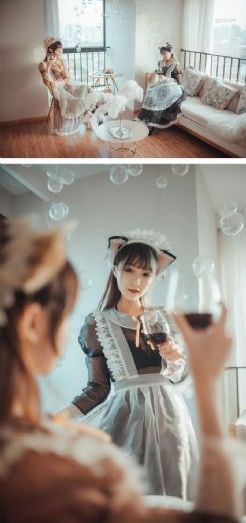 一个女